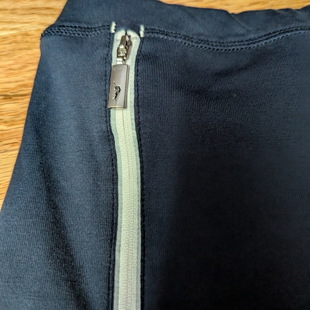 Tommy Bahama Mens M Navy Blue Lounge Shorts with Zipper Pockets Drawstring - Picture 4 of 8